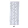 2.4G Wireless Office Keyboard 78 Key Portable Ultra Thin Keyboard for Desktop Computers Mobile Devices Tablets Silver