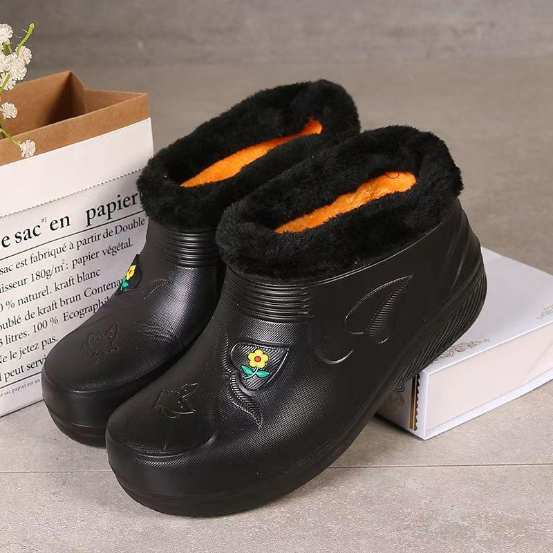 Scarpe impermeabili da uomo per stare al caldo in inverno Impermeabili Antiscivolo e Vellutate Stivali da neve alti imbottiti