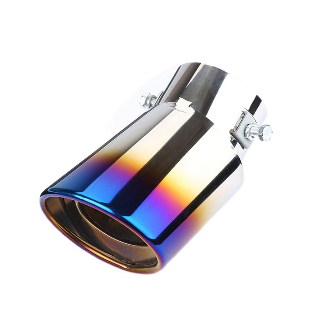 YARIS CROSS Tail Throat Stainless Steel Muffler Cutter Car Exhaust Pipe Decorative Accessory Exterior Parts Easy Installation (Blue, Song)