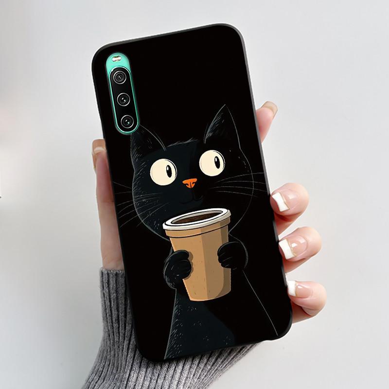 

Красивая Черная Красная Роза Для Sony Xperia 10 IV (PDX 225) Черный корпус для Sony Xperia 10 V 2023 Гелевый противоударный чехол Xperia 10 IV