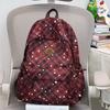 Schoolbag Korean version of junior high school schoolbag female high-value backpack style pattern large-capacity female college student class