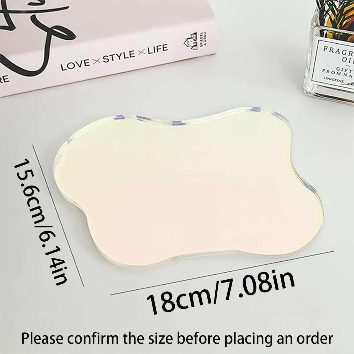 

Прозрачные нерегулярные акриловые подставки Прозрачные зеркальные подставки Nordic Ins Simple Table Mat Desktop Decor Decorations Home Shooting Requis