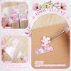 5 Floral Washi Tape Pet Tape Set Flowers Butterfly Scrapbook Junk Journal Supplies,Transparent Decorative Tape Sticker DIY For Art Crafts Bullet