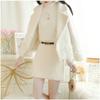 Women's Stylish Two-Piece Wool Suit: Lambswool Thickened Coat & Half-Skirt Set for Autumn, Winter, and Early Spring