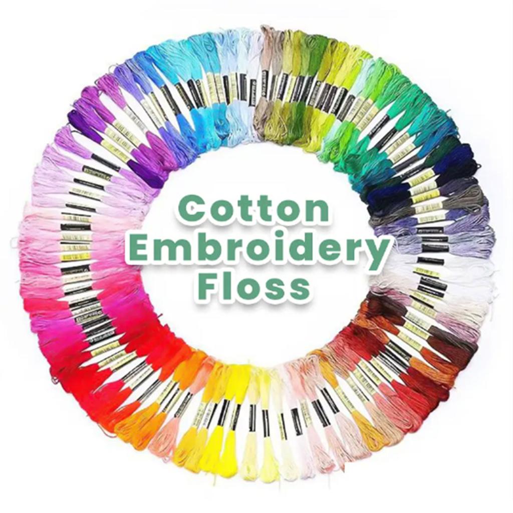 Stable Crafting Essential Vibrant Polyester Embroidery Floss for Cross Stitch Soft Durable Thread for Needlework