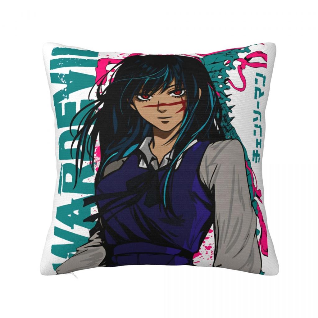 Yoru Chainsaw Man War Devil Pillow Covers Car Asa Mitaka Cushion Cover Cool Home Decoration Pillow Cover 40*40