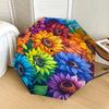 1pc Colorful Sunflowers Garden Artwork Umbrella with Plastic Handle,Suitable for All Seasons Home Travel Outdoor UmbrellaDD1478