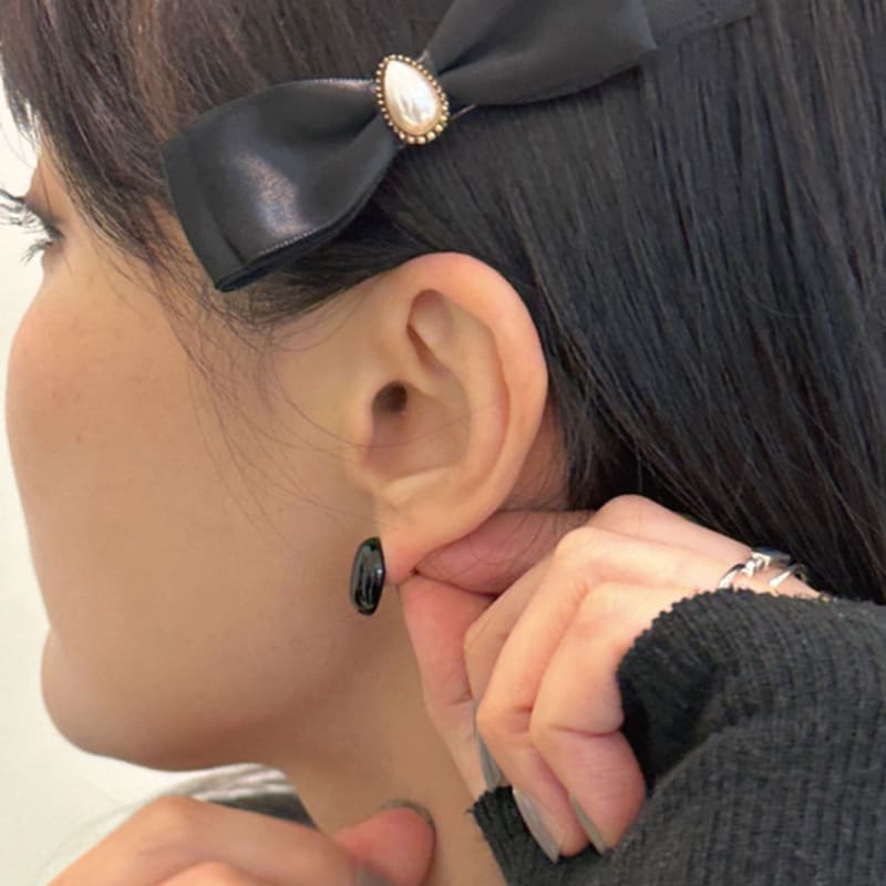 

objet213 Classic pearl ribbon hair pin Original