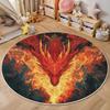 Dragon 3D Printed Round Rug, Dragon Hole Illusion Floor Mat, Mystic Home Decor, Round Carpet Fashion Home Floor Decoration