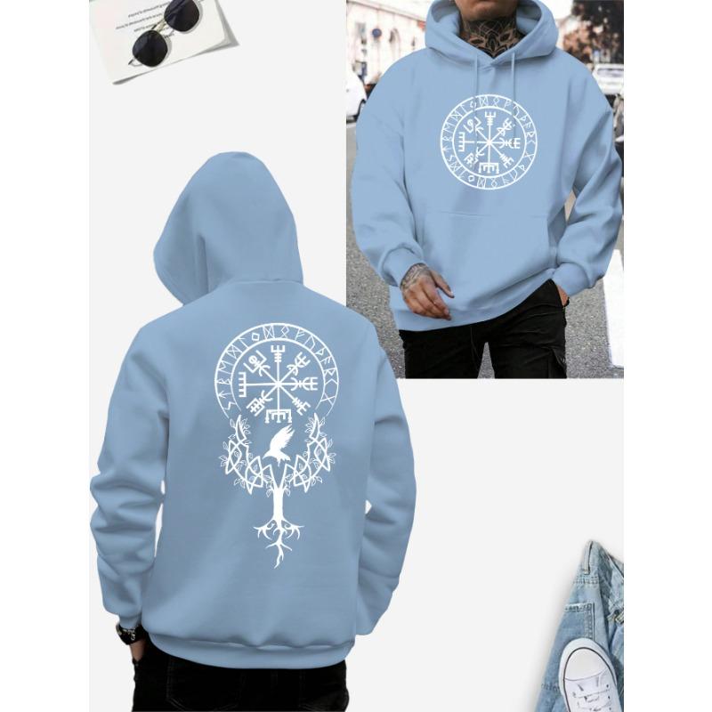 

Черное худи с рунами викингов и принтом Древа Жизни Иггдрасиль - Норвежская мифическая уличная одежда для мужчин/женщин, Повседневные толстовки, XL