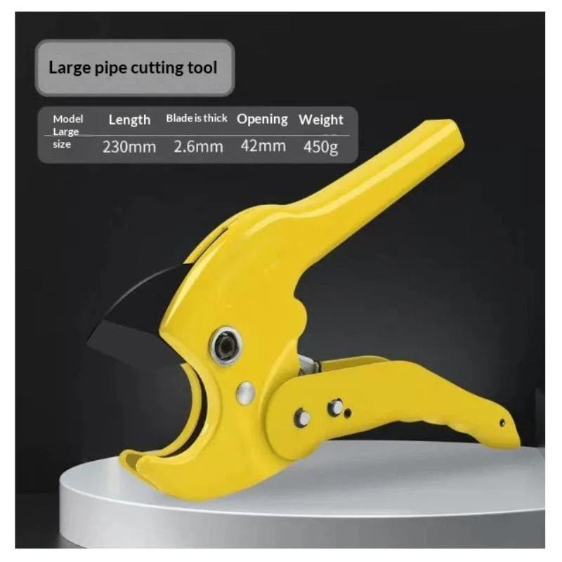 1Pcs PVC Compact Scissors Design Portable PEX Pipe Cutter Plastic Pipe One-Hand Operation PVC PPR Tube Cutting Tool