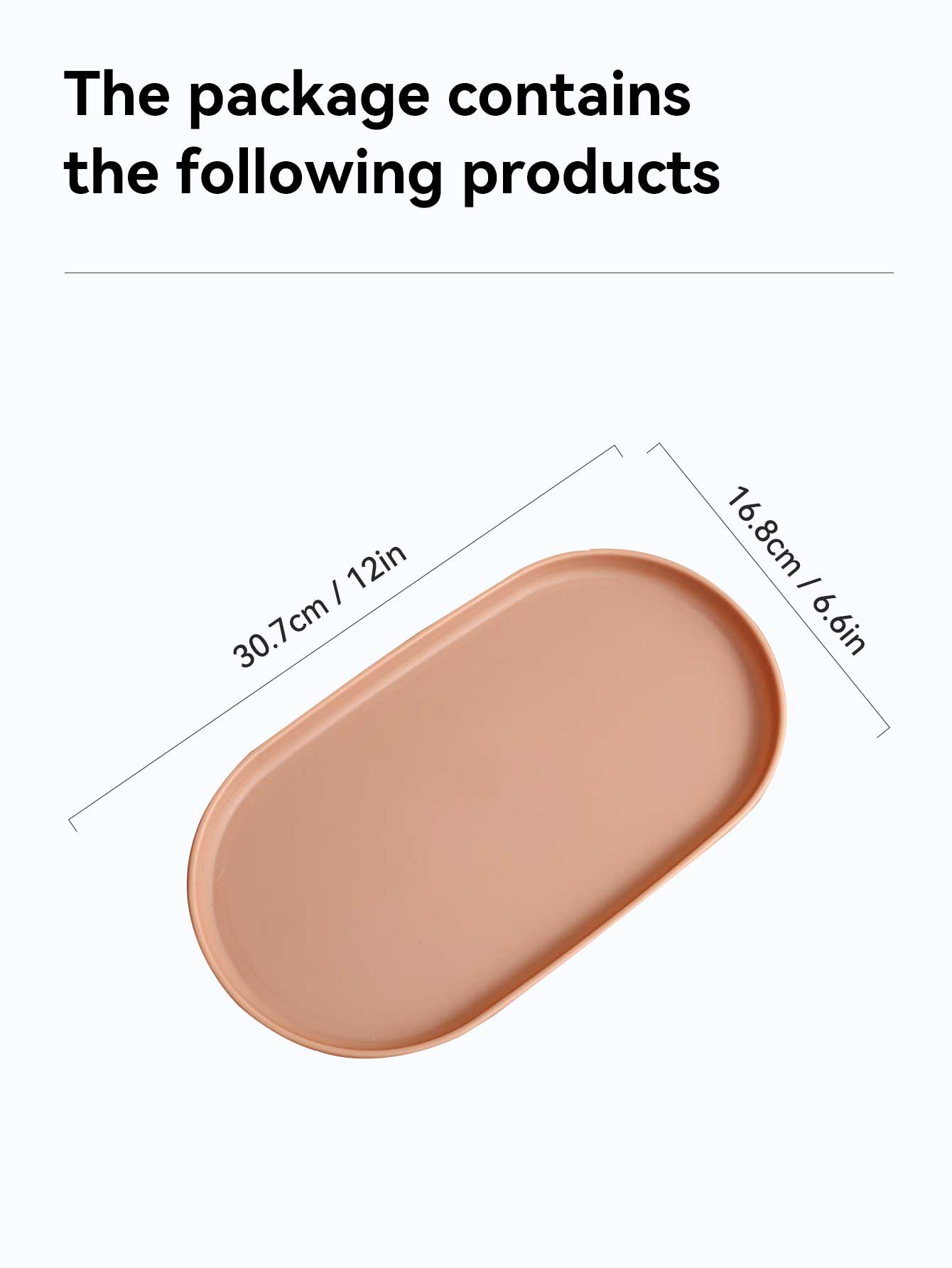 Фруктовые десертные тарелки Пластиковый овальный поднос для подачи еды Штабелируемые тарелки для закусок Поднос для еды большой емкости Кухонная посуда