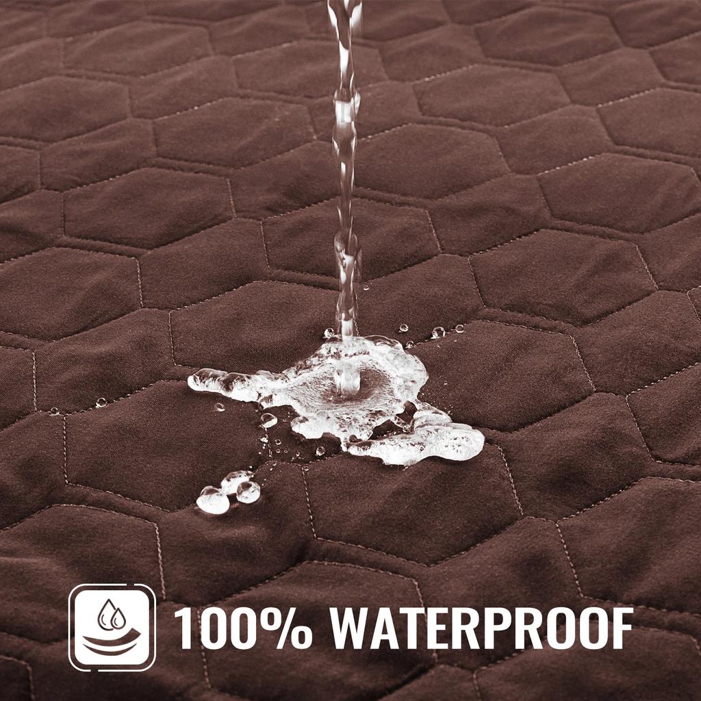 Wodoodporne Pokrowce na Legowisko dla Psa Wymienne Zmywalne Sierść Zwierząt Łatwe do Usunięcia, Pikowany Pokrowiec na Poduszkę dla Psa, Pokrowiec na Legowisko dla Psa/Kota