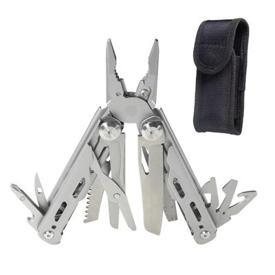 HFS(R) Multi-Function Pliers, Multi-Tool, 16-in-1, Camping, Foldable, with Storage Bag