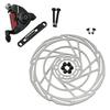 RIDEREVER Flat Mount Mechanical Disc Brake Set 160mm Black X RD2321 MCX-2 Dual-piston W/ Rotors, Red,