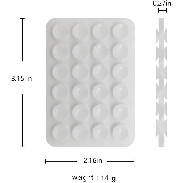 MB LuxTouch Double-Sided Silicone Phone Mount with 24 Suction Cups | Strong Grip Holder for Selfies & Videos | Ideal for Car, Mirror, Kitchen |