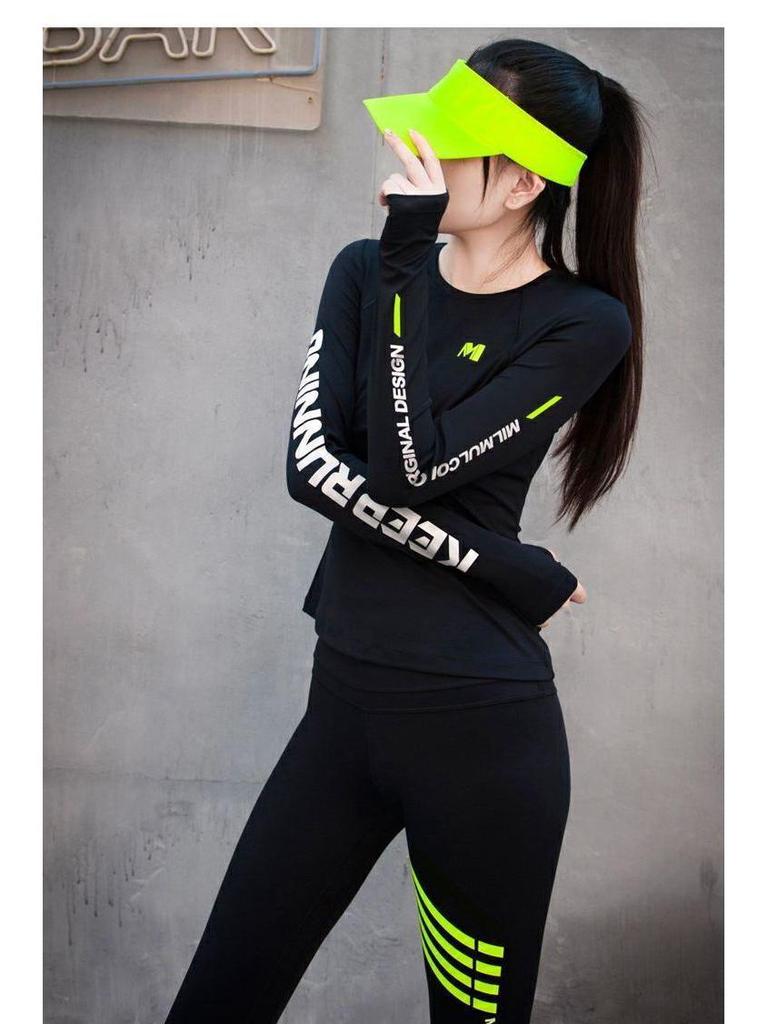 Women's High-End Autumn/Winter Yoga & Running Sportswear Set - Long Sleeve