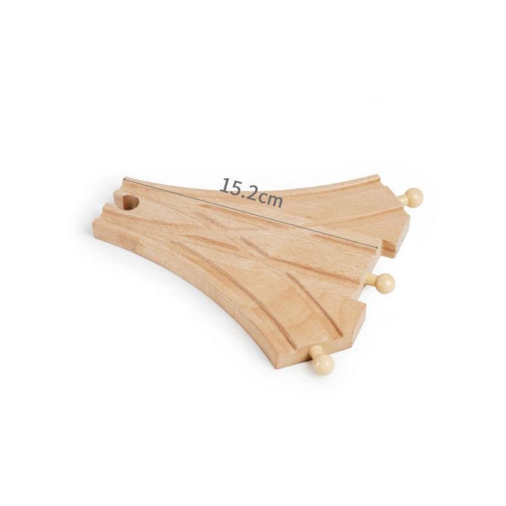 New Wooden Train Track Adapter Rail Building Block Connector Compatible All Brand Wood Railway Wooden Train Track Accessories
