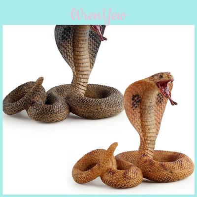 Model Șarpe Cobra Realist din PVC pentru Decor Acasă cu Culori Vibrante și Detalii Realiste