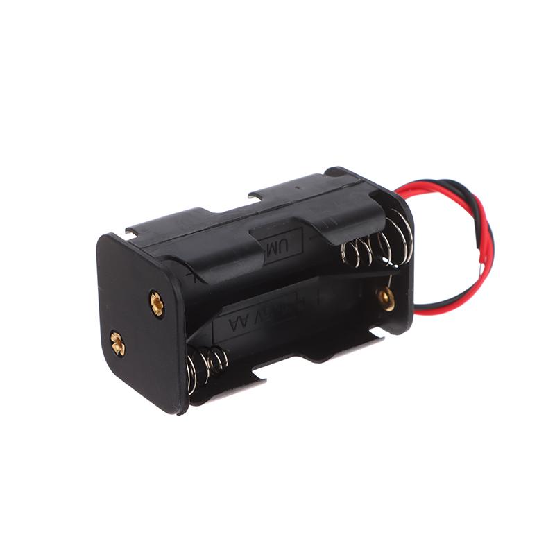 High Quality Aa Battery Holder 6V For 4 X Aa Batteries Black Aa Battery Case