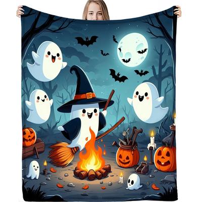 Manta con estampado de Halloween