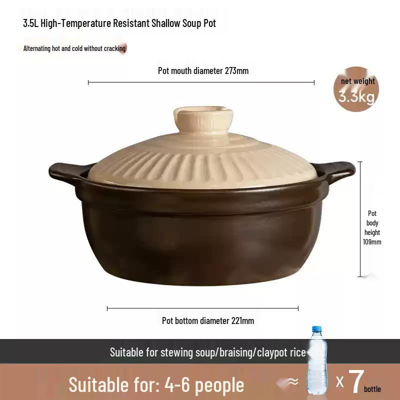 ASD High-Temperature Ceramic Casserole Pot