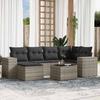 VidaXL Garden Lounge Set with Cushions 7 Pcs, Patio Sofas, Furniture Set, Outdoor Terrace Furniture, Grey 3222871