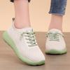 Women's Shoes Couple Breathable Casual Shoes Shallow Mesh Shoes Soft Sole Lace-up Shoes Women's Lightweight Single Shoes