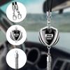 Car Rearview Mirror Pendants Diamond Emblem Styling Ornaments For Jeep Renegade Patriot Wrangler Cherokee Compass Grand Cherokee