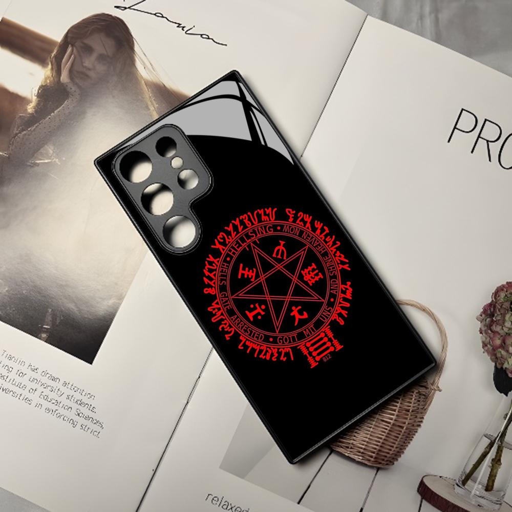 Alucard Hellsing Anime Handyhülle Für Samsung Galaxy S26 S25 S24 S23 S22 S20 S21 Edge Ultra Plus Fe Bunte Silberne Hülle