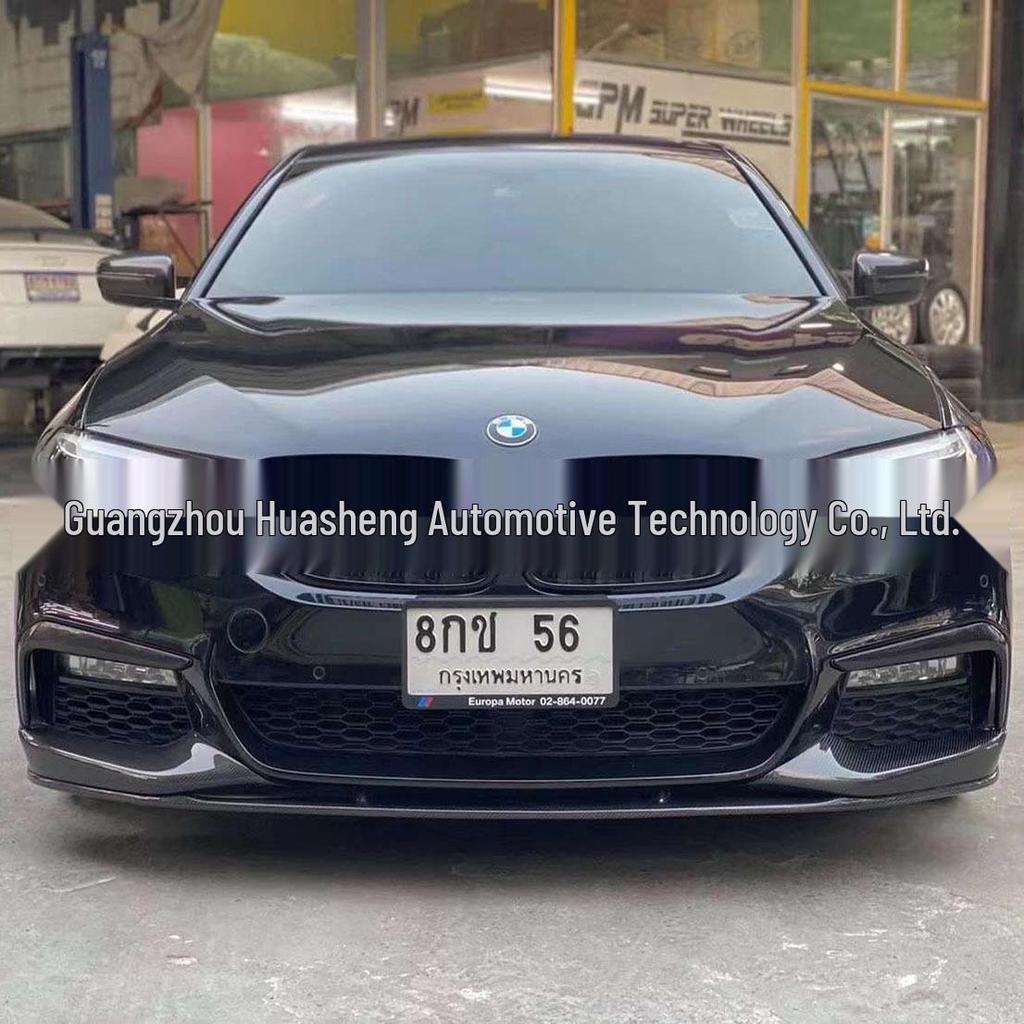 BMW 5 Series G30 MP Style Carbon Fiber Dual Rear and Front Lip Spoiler