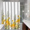 JINRUN Bathroom Thickened Waterproof Curtain Mildew Proof Shower Curtain Shower Partition Curtain Shower Curtain Bathroom Curtain Free Perforation