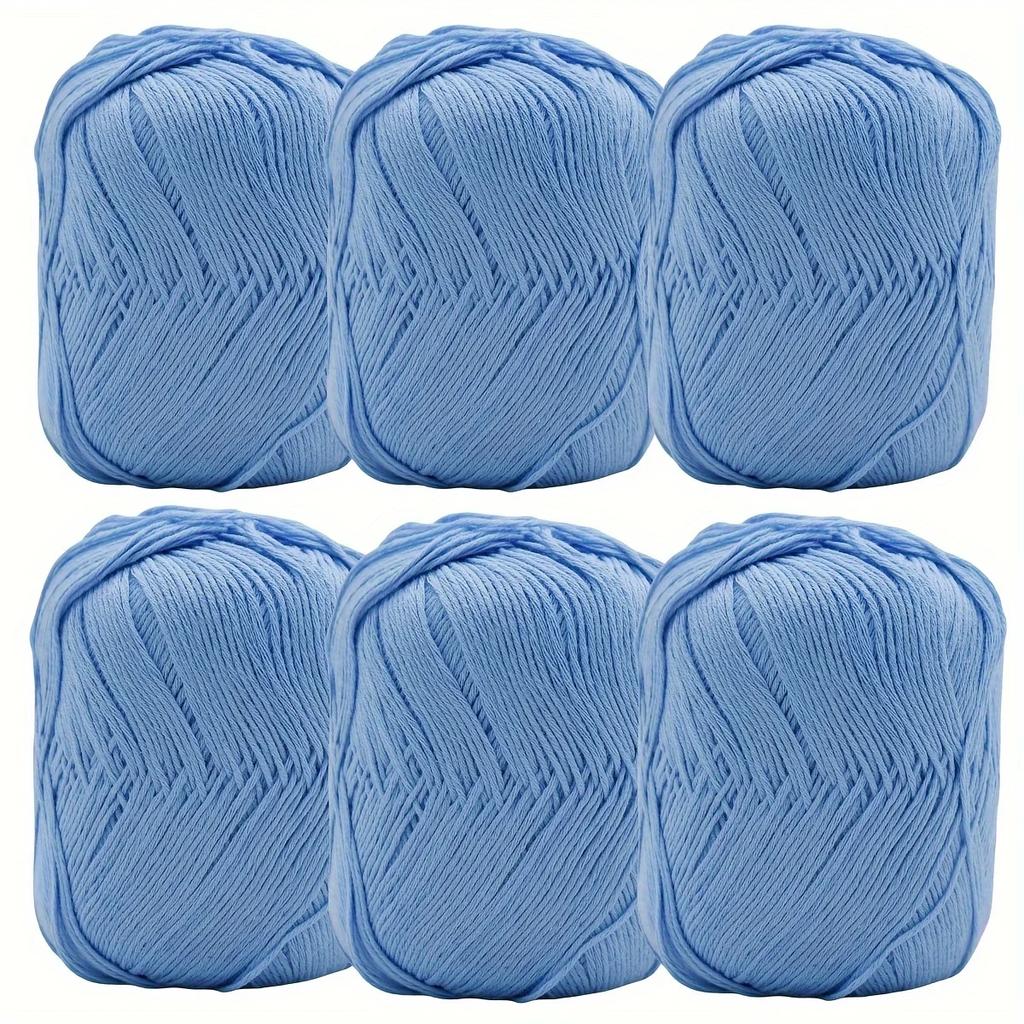 100% Cotton Yarn for Crocheting and Knitting, Medium-Weight DIY Craft Yarn for Sweaters,Scarves,Hats,Gloves - 50g/170m Per Skein