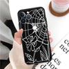Apple Iphone15 Mobile Phone Case Luxury Color Spider Web Spider Web Mobile Phone Case Hair Painting Anti-Drop Huawei Three
