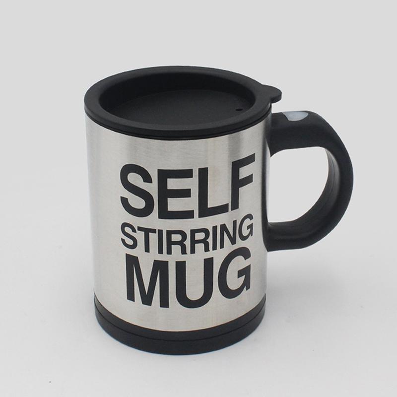 Mug 400Ml Electric Mixing Cup Lazy Automatic Self Stirring Coffee Milk Drink Mug Blender Stainless Steel With Lid Gift Box