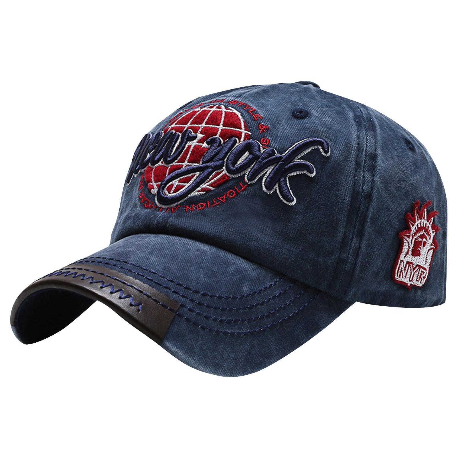 

Унисекс мягкий верх вышитая стираная винтажная бейсболка спортивная кепка от солнца One Size синий