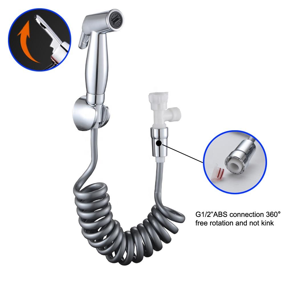 Promotion Attachment Chromed Abs Plastic Hand Held Toilet Bidet Sprayer