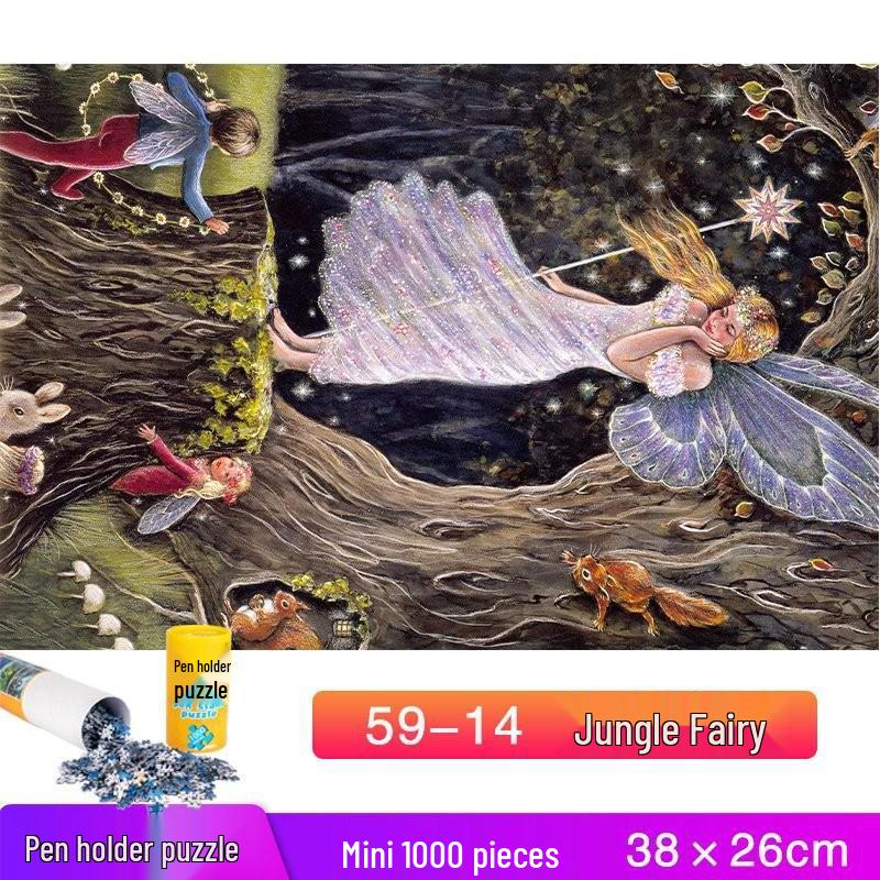 Dospělý držák na tužky 1000dílné mini krajinné puzzle hračka - Vzdělávací a zábavná
