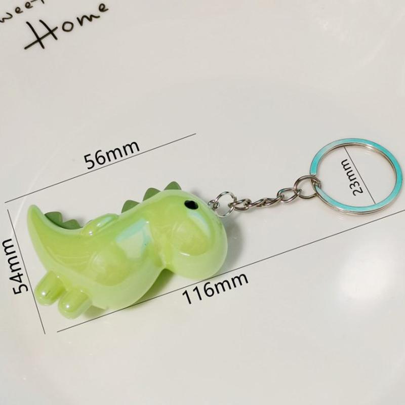 Cute Cartoon Dinosaur Key Chain Accessories High Quality Acrylic Animal Pendant Key Ring Jewelry Gifts Bag Decoration Charms