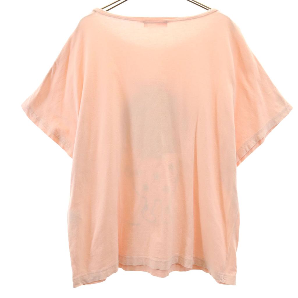 Ne-net Made In Japan Character Print French Sleeve Cut 2 Pale Pink Women Used