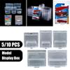 Şeffaf Plastik Araba Oyuncak Sergileme Kutusu Hotwheels Koruyucu Kılıf Boulevard Team Transport Model Kart Saklama Sergileme Kutusu Vitrin