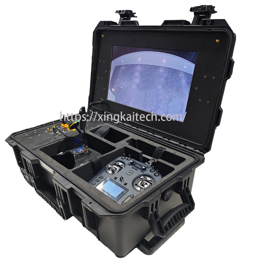 FPV Control Box Dual Control Box Drone Long-distance Data Transmission VR Glasses VR Remote Control FPV Remote Control Parts