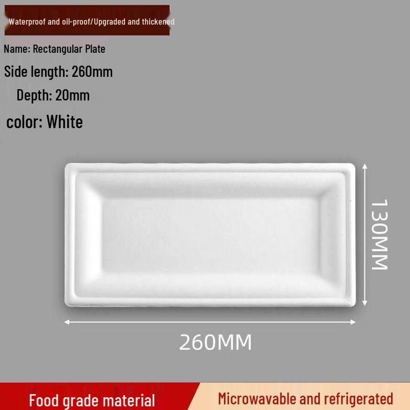 Eco-Friendly Disposable Paper Plates for BBQ, Cake, DIY Crafts, and Kindergarten - Thickened Round and Square Shapes
