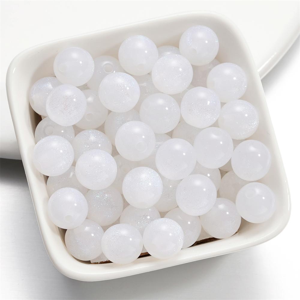 10pcs/lot 10mm Colorful Resin Round Bead Charm Spacer Loose Beads for DIY Handmade Necklace Jewelry Making Findings Accessories
