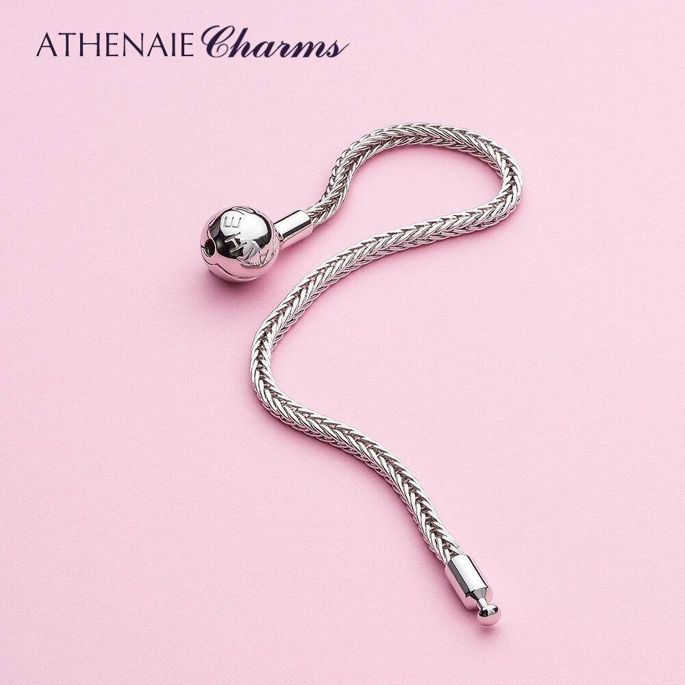 

Браслет с подвесками из классического пшеничного серебра 925 пробы с открывающейся застежкой для браслетов Trollbeads для женщин и мужчин