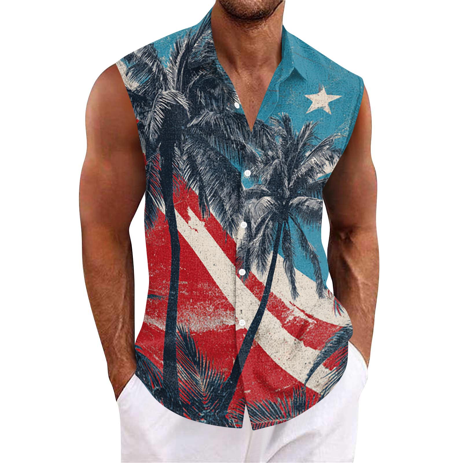 

Мужская гавайская рубашка с лацканами на пуговицах, футболка-топ L чёрный