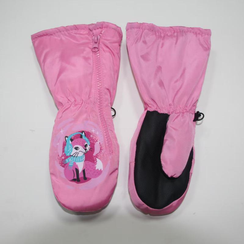 Premium Children's Fleece Ski Gloves - Warm, Thick, Non-Slip Winter Outdoor Gloves for Kids and Babies