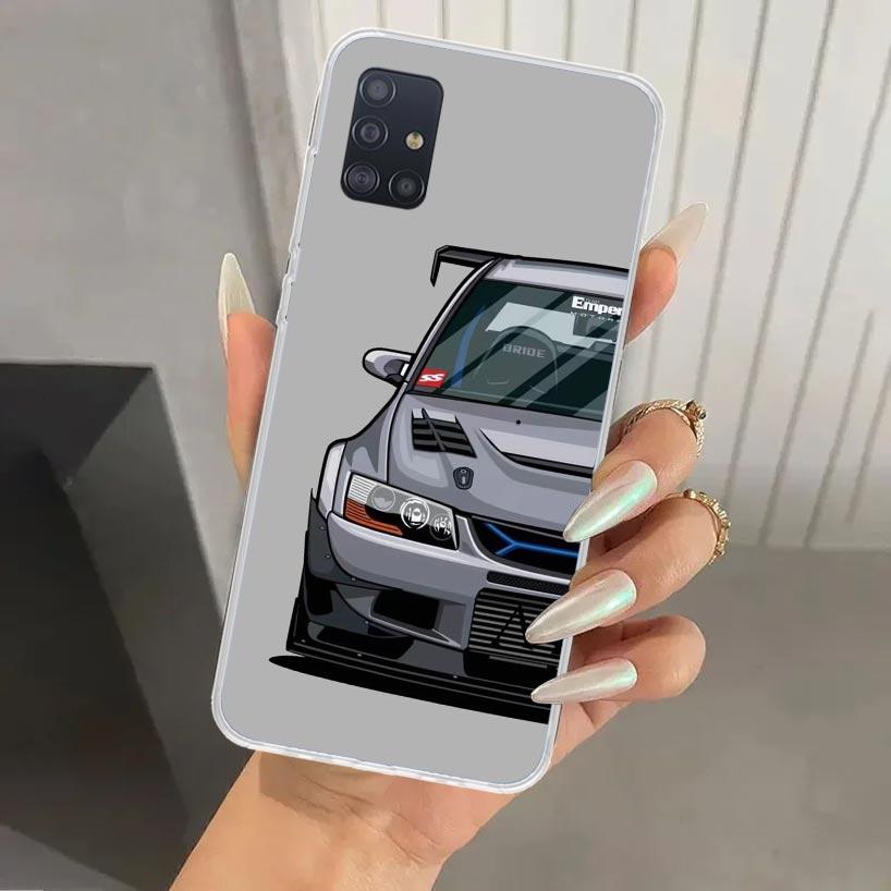 

JDM Sports Cars Male Men Phone Case for Samsung Galaxy A52 A32 A22 A12 A02S A50S A30S A10S Note 20 Ultra 10 Plus S10 A31 A20 A71 Samsung A02S
