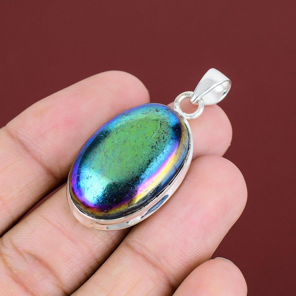 Mystic Fire Labradorite Pendant Gemstone Handmade Jewelry 925 Sterling Silver Pendant Unique Design Pendant Silver Jewelry Engagement Gifts