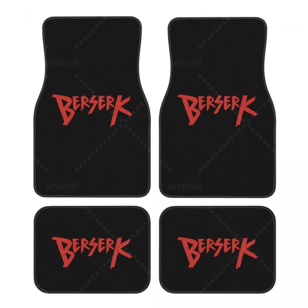 Anime Berserk Auto-Fußmatten Strapazierfähige Gummi-Fußmatten für vorne und hinten Teppich Boden Schutz Passt für die meisten Fahrzeuge